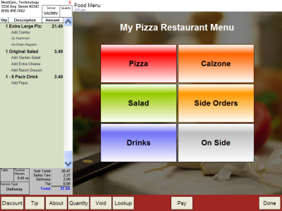 Point of Sale Order Entry